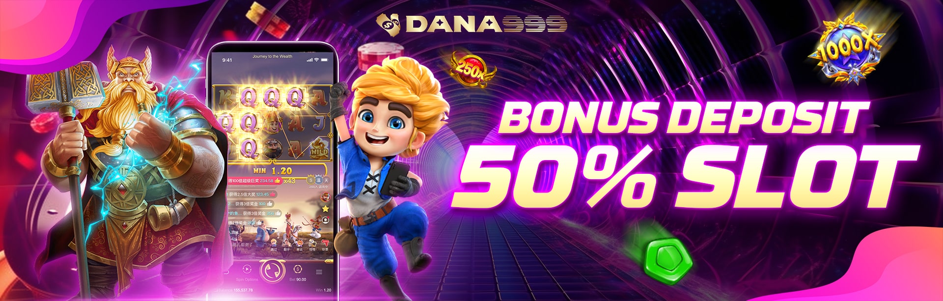 BONUS NEW MEMBER 50% SLOT